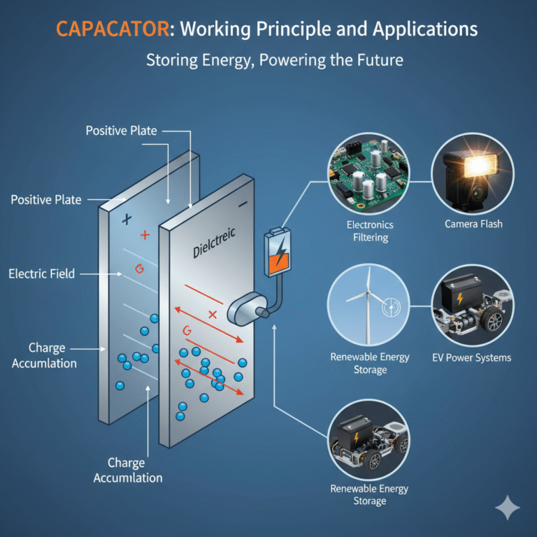 Capacitor: Working Principle and Applications