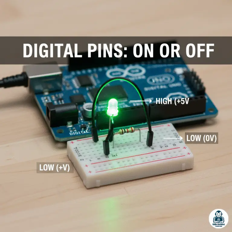 Arduino Digital vs Analog Pins Explained (Beginner’s Guide + Example Code)